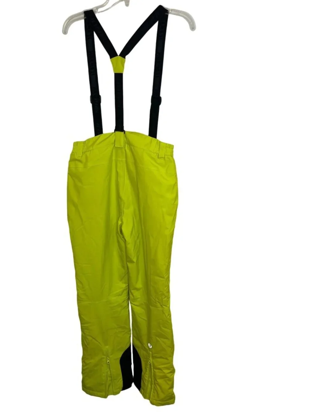 Icepeak Youth Snow Pants W/ Suspenders Neon Yellow Waterproof Size 16 15+